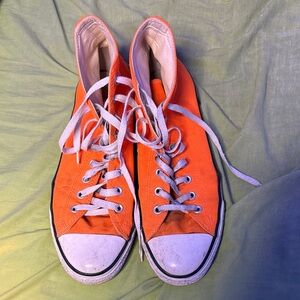 Converse - 2000s Bright Orange High Tops